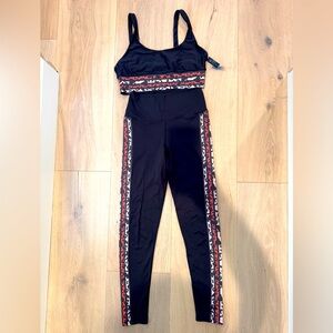 Beach Riot sport leggings and sports bra set with animal pattern